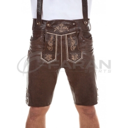 Cow Plain Finish Brown Lederhoen