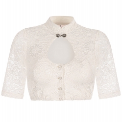 Half Sleeve Floral Lace Blouse