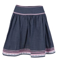 Cotton Plain Bubble Style Skirt